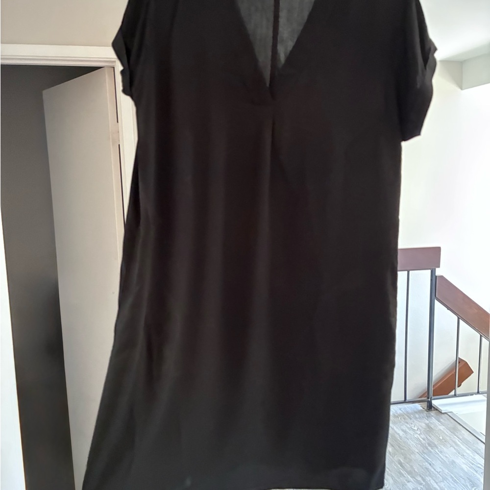 GAP Cotton Loose Fit Dress Black Size Medium
